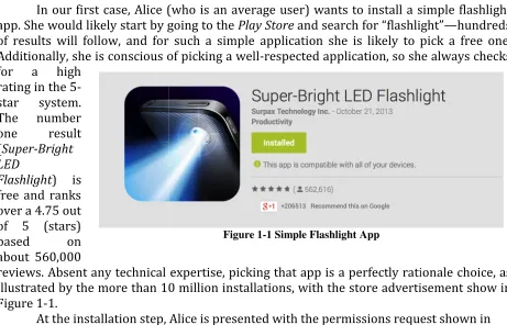 Figure 1-1 Simple Flashlight App 