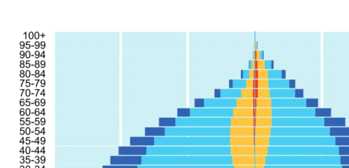 Figure 1b: Projected structure for South Africa for the year 2050 