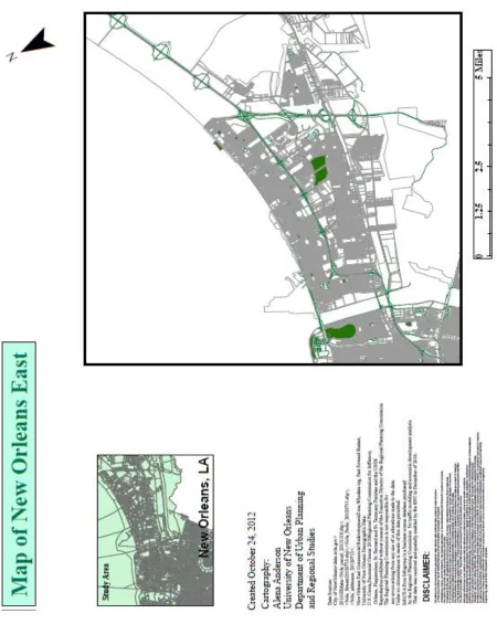 Figure 1. Map of New Orleans East 