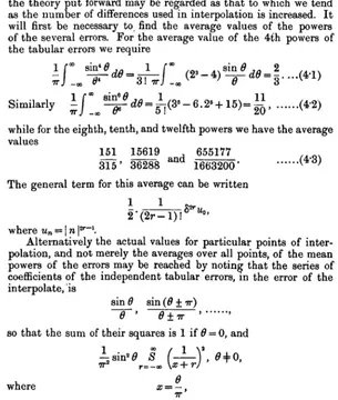 table is not cut down tofollows be " correct to the last place." In what n, the number of points, will be assumed to be large, andthe theory put forward may be regarded as that to which we tend