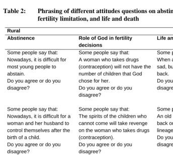 Table 2:    
