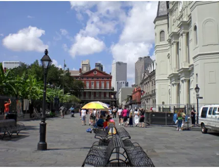 Fig. 2 - Jackson Square Pedestrian Mall. July 2007.