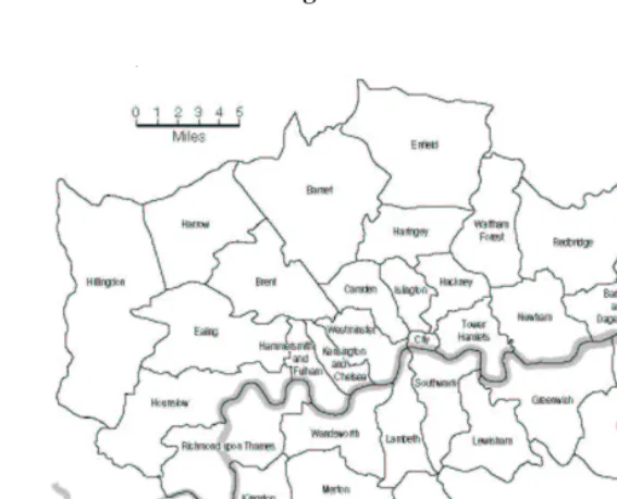 Figure 1:The London boroughs