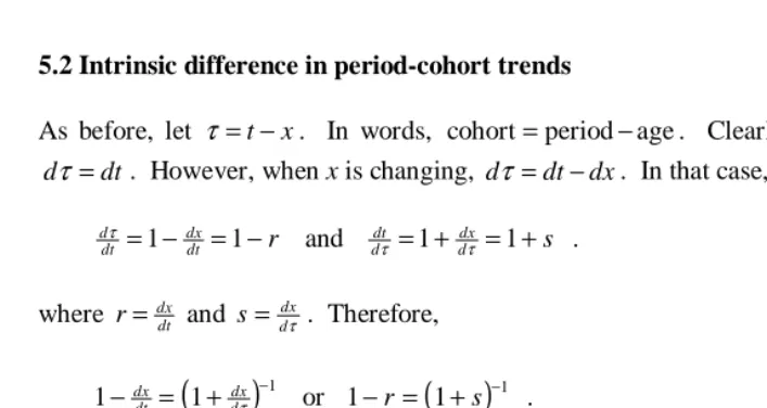 Figure 4 offers a simple example:  a trend in which some measure of tempo ).  However, the same 