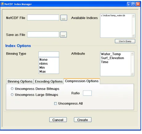 Figure 4: The Compression Options Tab 