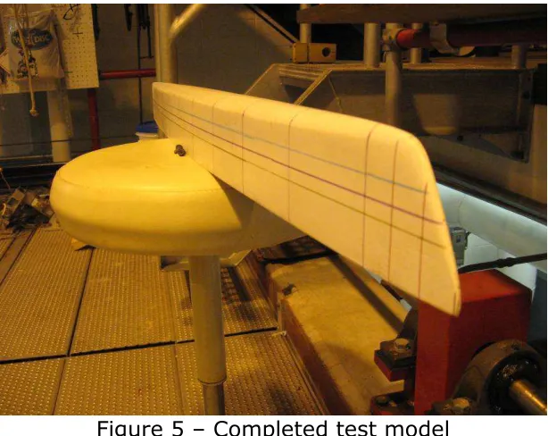 Figure 5 – Completed test model 