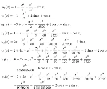 Fig. 1. compares the approximate solutions which are obtained by HPM andRVIM methods. Also the absolute error of these two methods are shown.