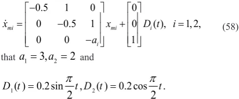 Figure 3. Time responses of states and model references