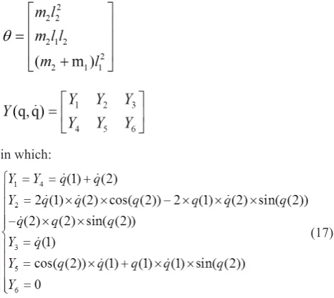 Fig. 3. 2 DOF planar manipulator [4]