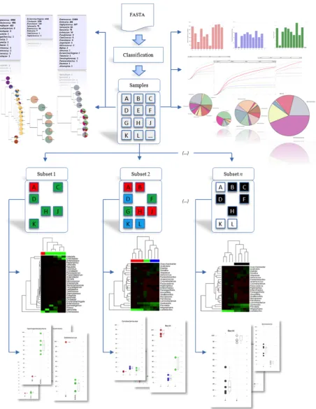 Figure   2.   Basic   workflow   of   the   framework.   Analysis   begins   with   the   submission   of   a   FASTA   formatted   