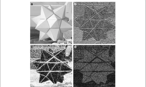 Fig. 7 An example ofconspicuousregion. a A sample image. b Asecond-order differentiation map