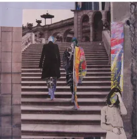 Figure 12.  Untitled, 2007, collage, pins, Styrofoam, 12x12” 
