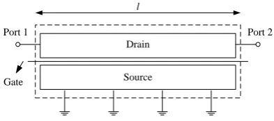 Fig. 1. The schematic of SPST traveling wave switch 