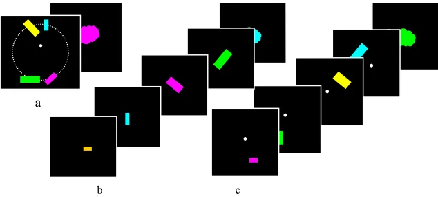 Figure 1b. Error coding temporal (TC) display. Target shown as solid. Arrows indicate sequence