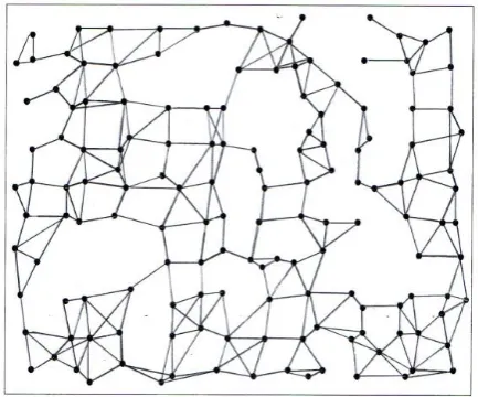 Fig. 1. An example of formed graph based on a sample WSN  