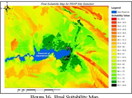 Figure 16:  Final Suitability Map.   