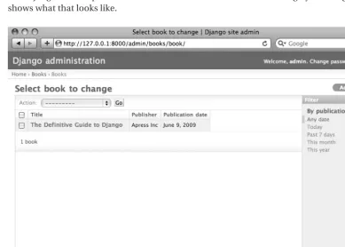 Figure 6-10. The book change-list page after list_filter