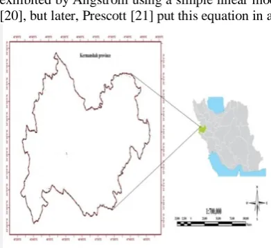 Fig. 1. Location of Kermanshah province in Iran  
