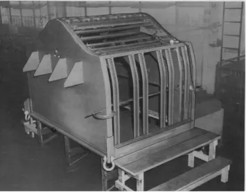 Figure 24. Drop test specimen under construction (Martin 1955).