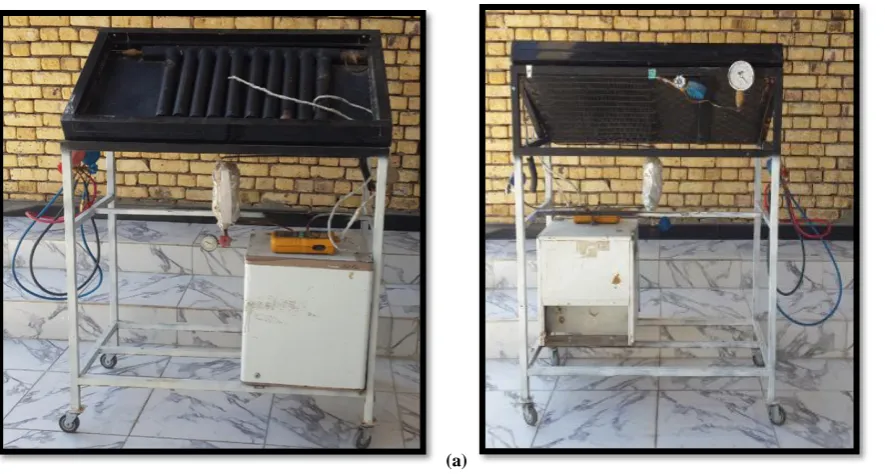 Fig. 3. Front (a) and back (b) views of the system 