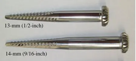 Figure 1. Picker spindles used in the study.