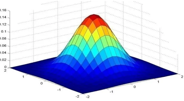 Figure 4.2: A 2D Gaussian Mask 