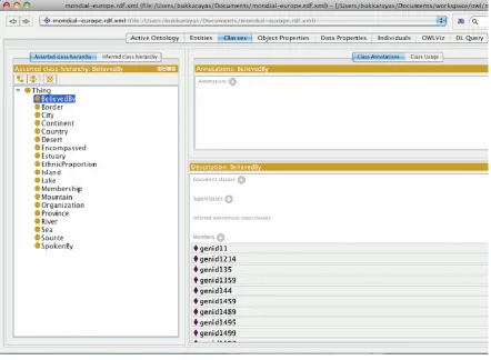 Figure 2. 3 Protégé Interface 