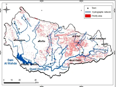 Figure 5. Map of the main forms of water erosion  