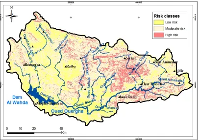 Figure 8. Consequences and damage of the Ouergha watershed  