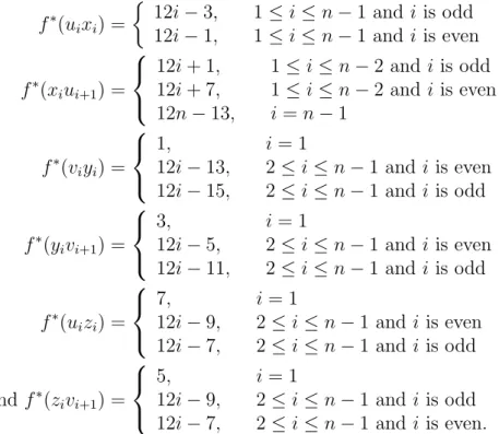 Figure 3. An odd mean labeling of S(SL 6 ).