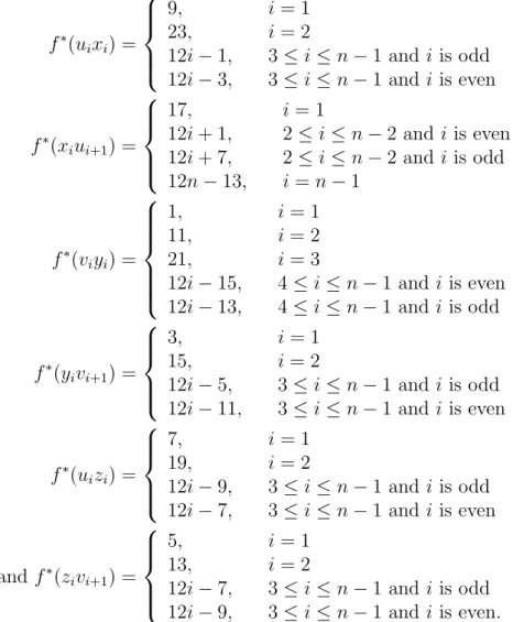 Figure 5. An odd mean labeling of S(SL 9 ).