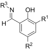 Figure 1. General structure of phenoxyimine compounds.