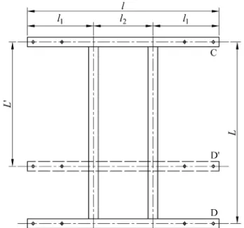 Fig. 4.  Geometrical parameters of undercarriage frames 
