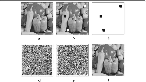 Fig. 12 Visual results of the proposed scheme for the image “Cameraman”. a. Authenticated image (PSNR=51.15dB), b
