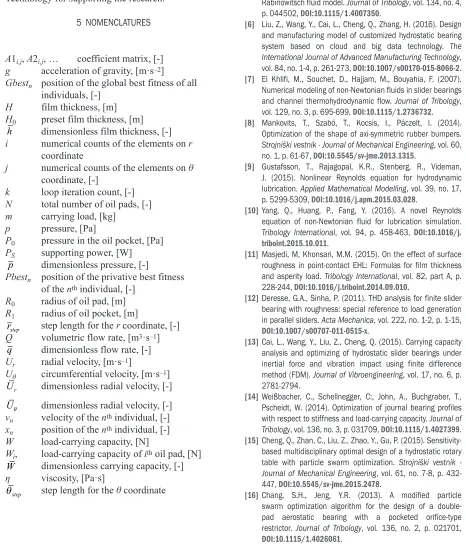 table with particle swarm optimization. Strojniški vestnik - 