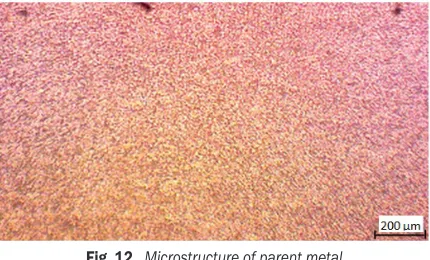 Fig. 13.  Microstructure at various points on formed profile by 