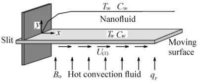 Fig. 1.  Physical model and coordinate system
