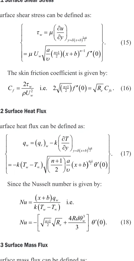 Table 1.  Values of the fluid velocity, temperature, and nanoparticle concentration gradient at Nb = 0.4, Nt = 0.3, Le = 2, Pr = 1, M = 0.4, γ3 = 0.9 and γ1 = γ2 = 1