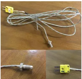 Figure 2: Sample Thermocouple and Its Wire and Socket 