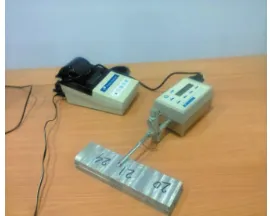 Fig. 2.  Surface roughness measurement using Surtronic 3+