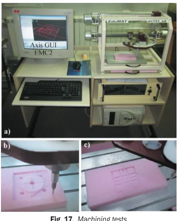 Fig. 17.  Machining tests