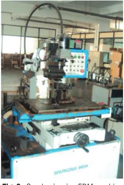 Fig. 2.  Sparkonix microEDM machine