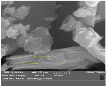 Fig 8. SEM image of synthesized BSCCO+0.03wt% Bi. 