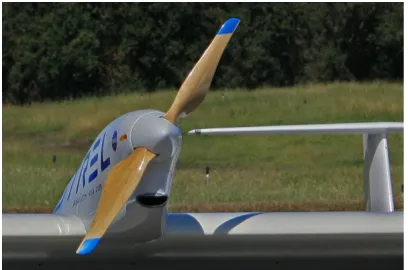 Fig. 5.  Propeller thrust vs. airspeed and RPM
