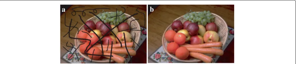 Fig. 5 The pixel grid with question marks denote missing pixels notproperly determined by the Shift-Add fusion technique