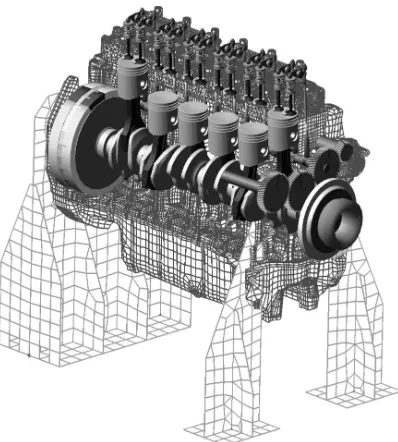 Fig. 1. Virtual engine including main subsystems