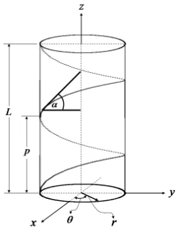 Fig. 1. General helix geometry