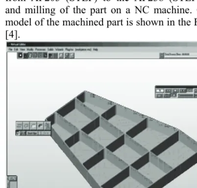 Fig. 3. Part was machined at the last presentation of the Super Model project [4] 