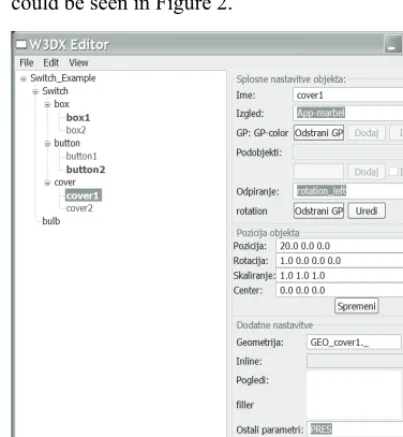 Fig. 2. The editor outlook for the case study described in the next chapter 