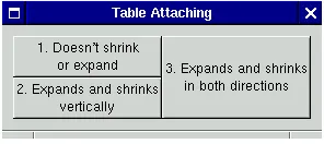 Figure 3-13. GtkTable before resizing